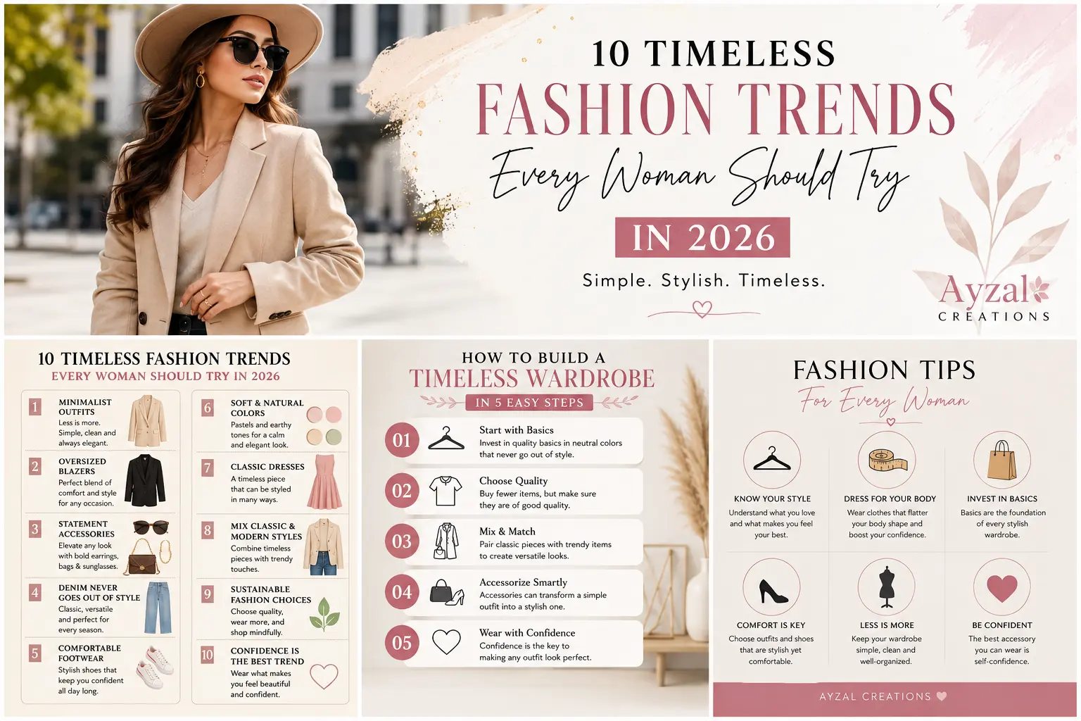 10 Timeless Fashion Trends Every Woman Should Try in 2026 - Ayzal Creations