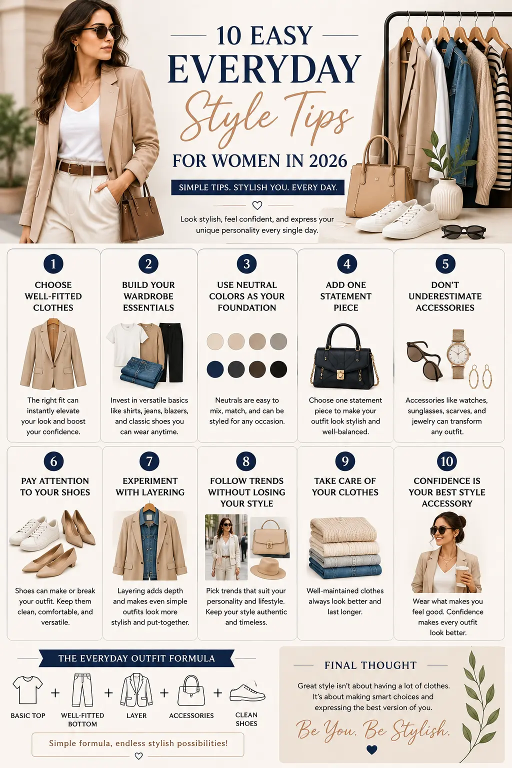 everyday style tips infographic