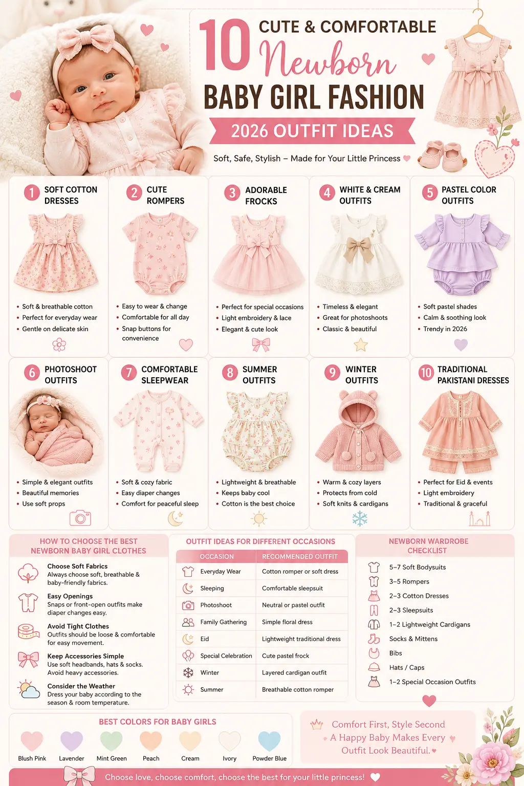 newborn baby girl fashion guide