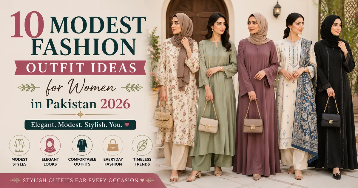 modest fashion outfit ideas women pakistan 2026